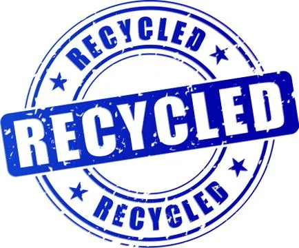 Recycled stamp icon Stock Illustration
