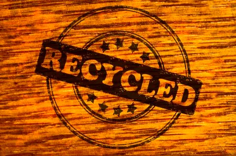 Recycled stamp Stock Illustration