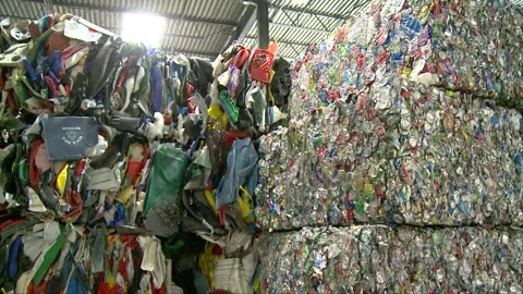 Recycling and disposal facility Stock Footage 168331242