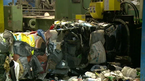 Recycling and disposal facility Stock Footage 168331884