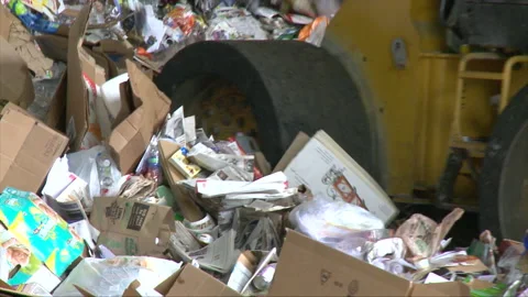Recycling and disposal facility Stock Footage 168331896
