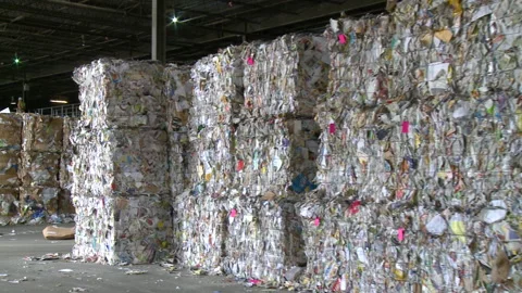Recycling and disposal facility Stock Footage 168332984