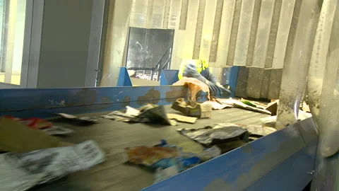 Recycling and disposal facility Stock Footage 168333518