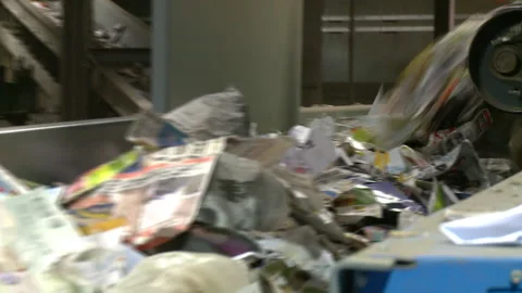 Recycling and disposal facility Stock Footage 168334080
