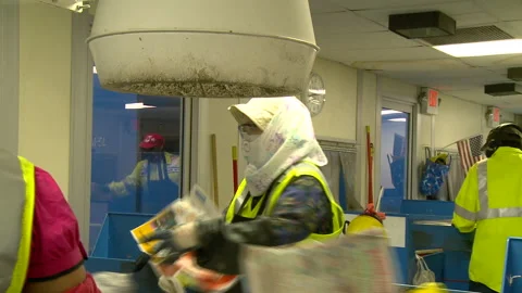 Recycling and disposal facility Stock Footage 168334249