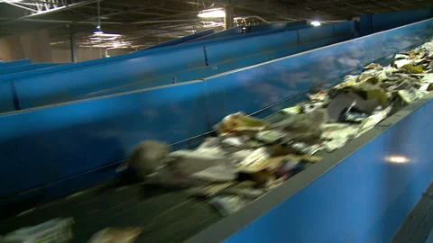 Recycling and disposal facility Stock Footage 168334387