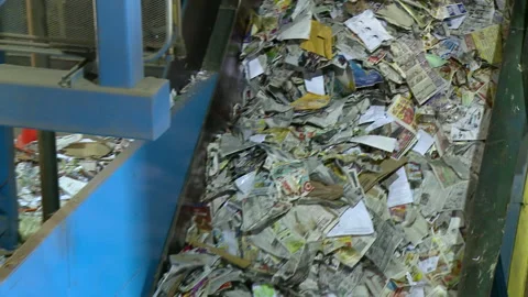 Recycling and disposal facility Stock Footage 168334459