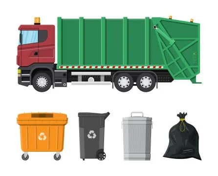 Recycling and utilization equipment Stock Illustration