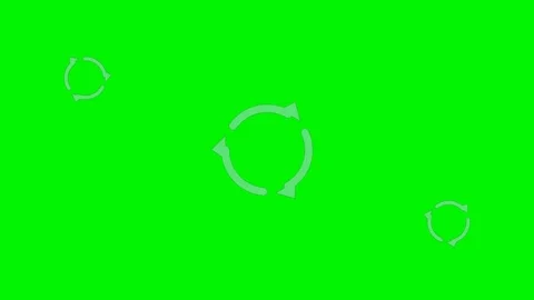 Recycling arrows rotating on green screen overlay 4K Видео 337062544