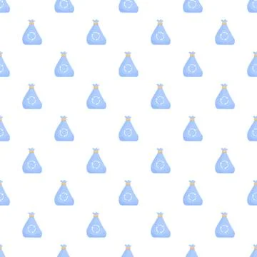 Recycling bags creative pattern for waste management theme 库存插图