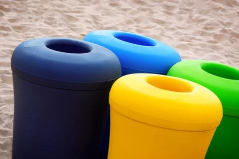 Recycling baskets Stock Photos