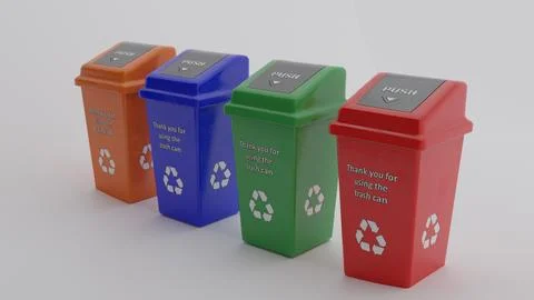 Recycling Bin Box Stock Photos