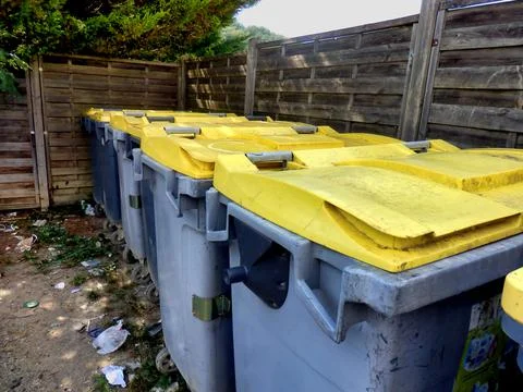 Recycling Bin Compound. Stock Photos