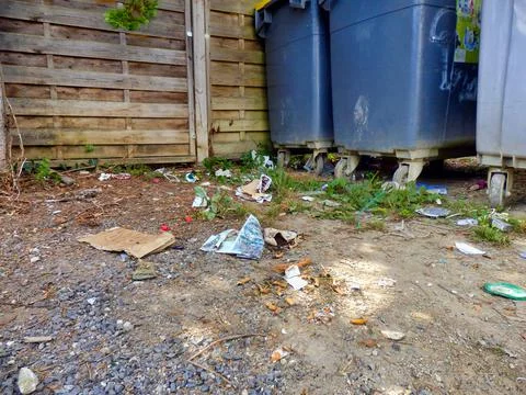 Recycling Bin Compound. Stock Photos