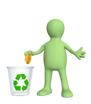 Recycling bin Stock Illustration