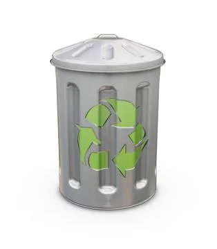Recycling bin Stock Illustration
