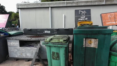 Recycling centre. Stock Footage 282176029