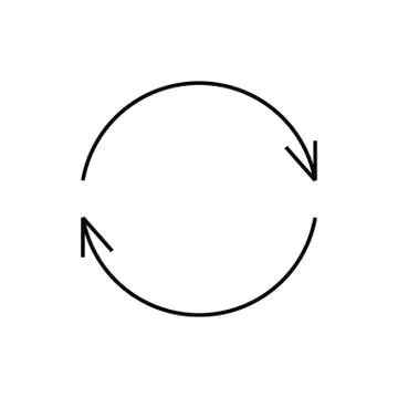 Recycling circle arrows Stock Illustration