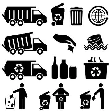 Recycling for clean environment Stock Illustration