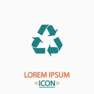 Recycling computer symbol Stock-Illustration