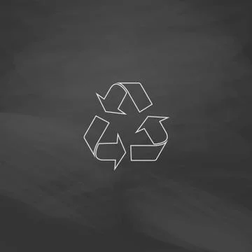 Recycling computer symbol Stock Illustration