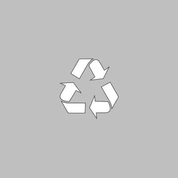 Recycling computer symbol Stock Illustration