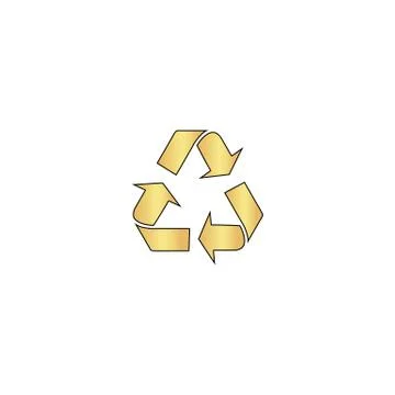 Recycling computer symbol Illustrazione stock