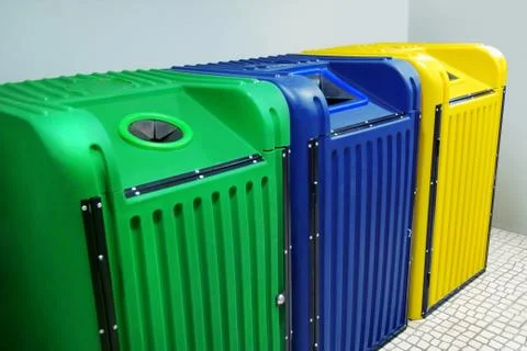 Recycling containers Stock Photos