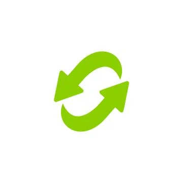 Recycling ecology thin line vector icon. Stock Illustration