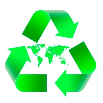 Recycling emblem Stock Illustration