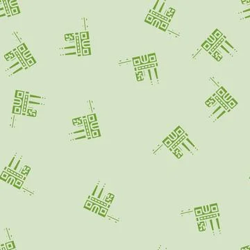 Recycling facility e waste pollution glyph vector seamless pattern 库存插图