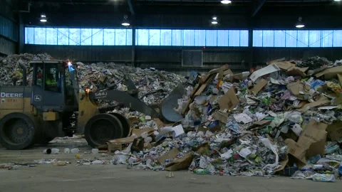 Recycling facility Stock Footage 167346216