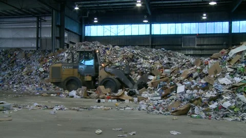 Recycling facility Stock Footage 167346229
