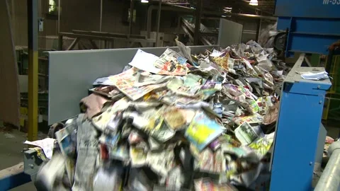 Recycling facility Stock Footage 167346262