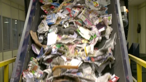Recycling facility Stock Footage 167346267