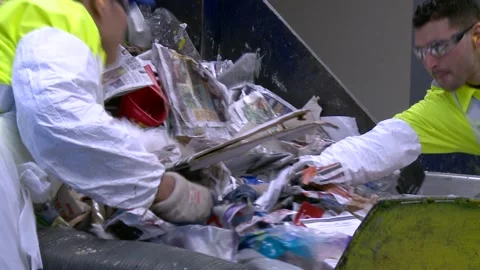 Recycling facility Stock Footage 167346270