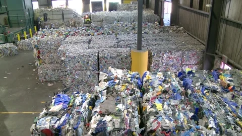 Recycling facility Stock Footage 167346307