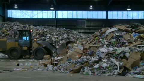 Recycling facility Stock Footage 167346310