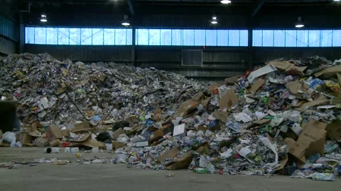 Recycling facility Stock Footage 167346339