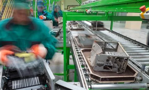 Recycling Factory Electronics Stock Photos