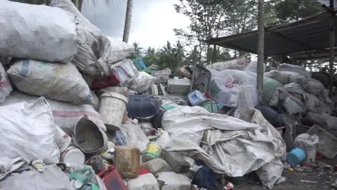 Recycling factory Stock Footage 234284077