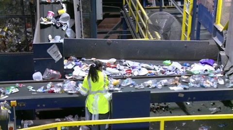 Recycling Stock Footage 32409326