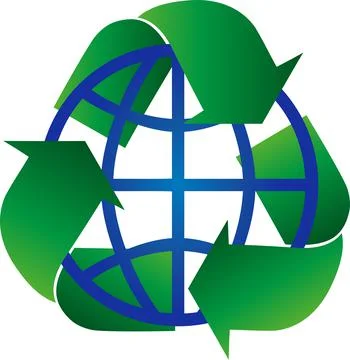 Recycling, globe, eco-friendly, logo Stock Illustration