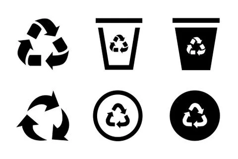 Recycling icons Stock Illustration