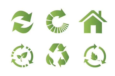 Recycling icons Stock Illustration