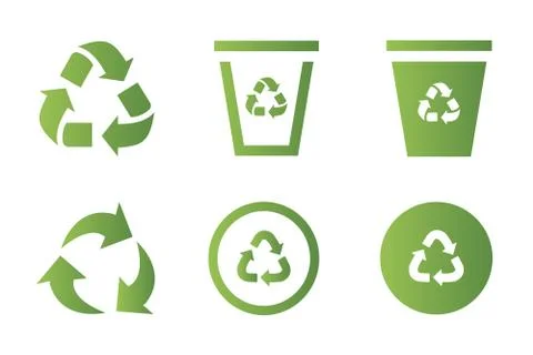 Recycling icons Stock Illustration
