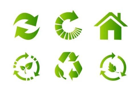 Recycling icons Stock Illustration