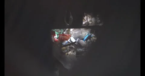 Recycling machine to separate plastics from metals Stock Footage 278272044