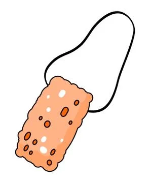 Recycling material, wisp of bast, vector icon isolated at white background Stock Illustration