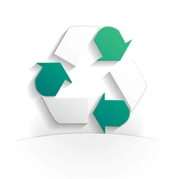 Recycling paper icon Stock Illustration